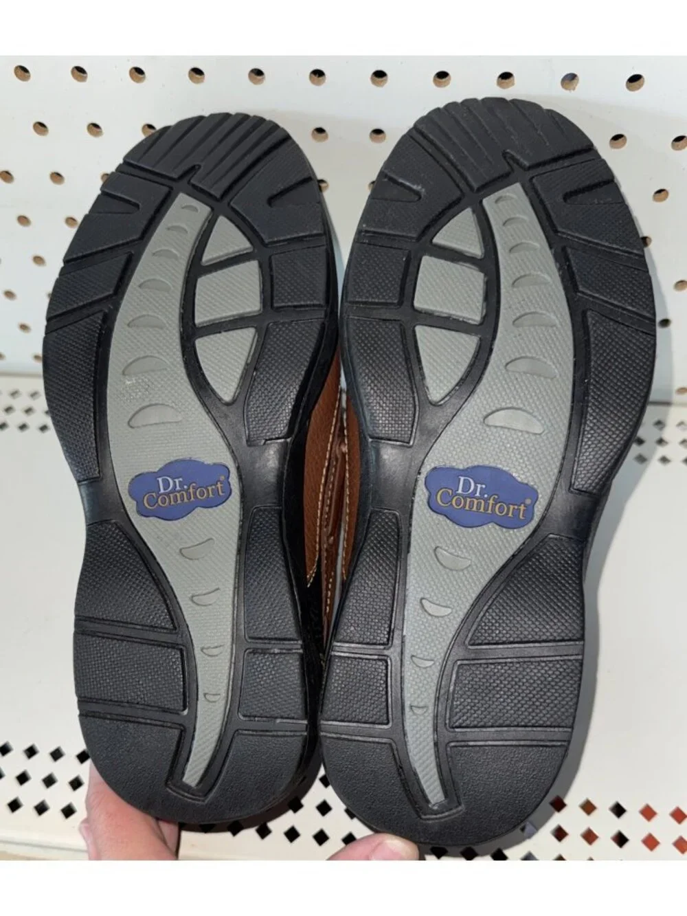 Dr. Comfort Mike Mens Leather Diabetic Orthopedic Boat Shoes Size 9 WIDE Brown